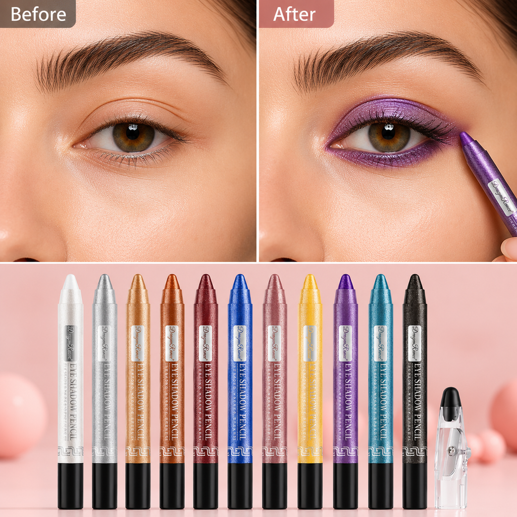 12-Piece Pearlescent Eye Shadow Stick Set