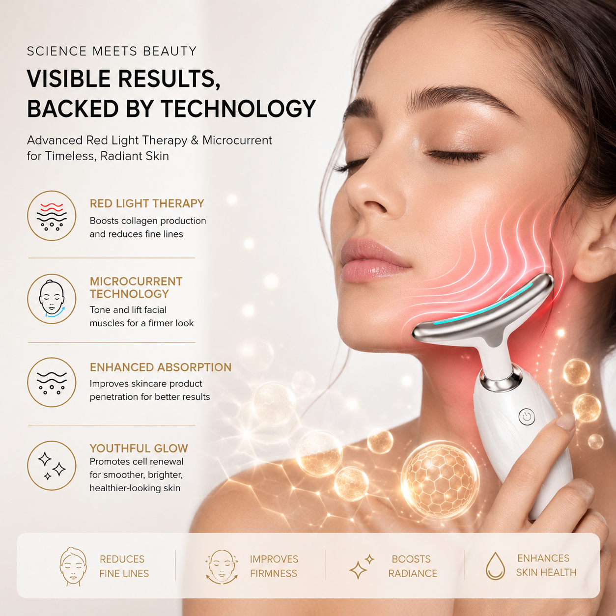 Red Light Facial & Neck Beauty Device