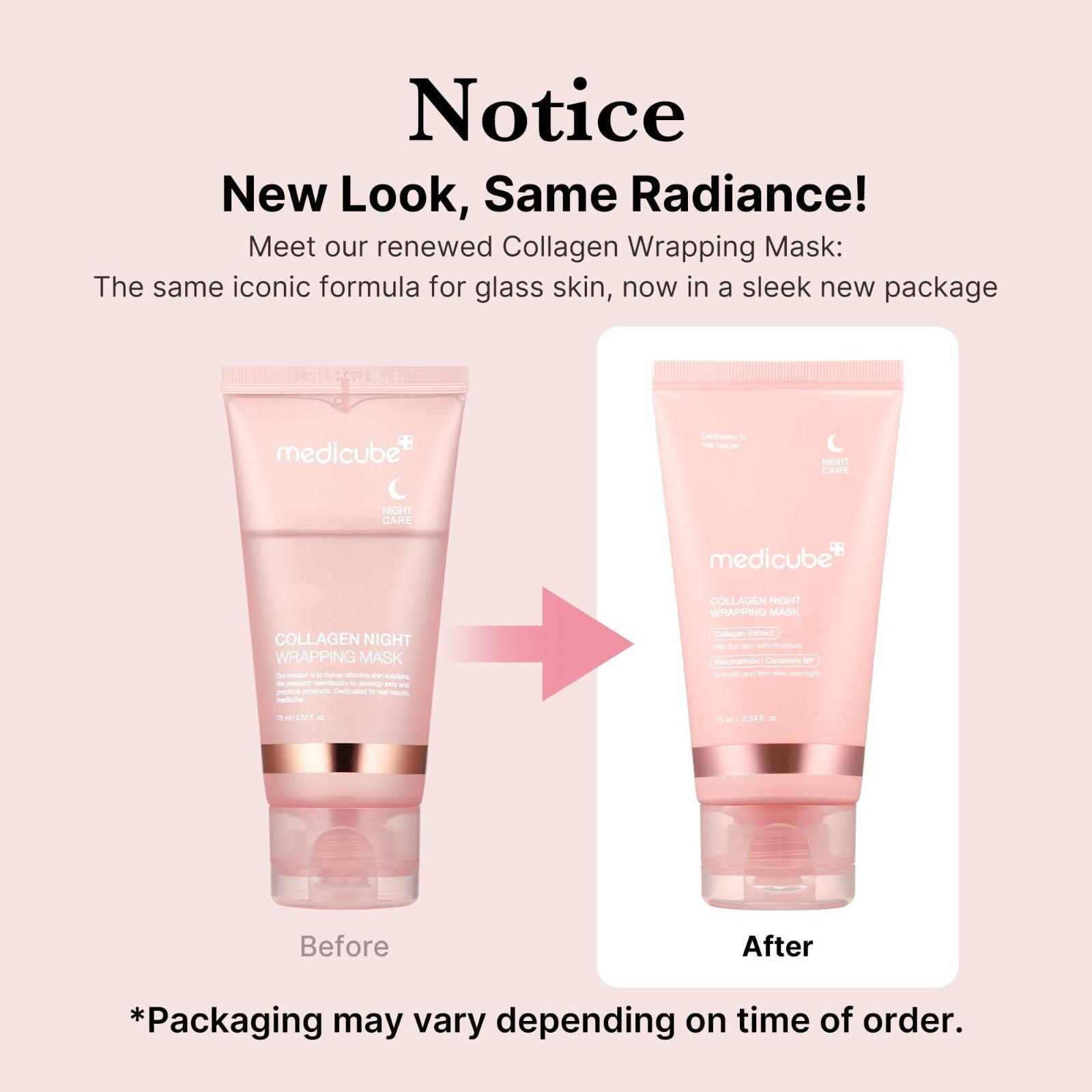 Medicube Collagen Overnight Wrapping Peel off Facial Mask Pack - Elasticity & Hy