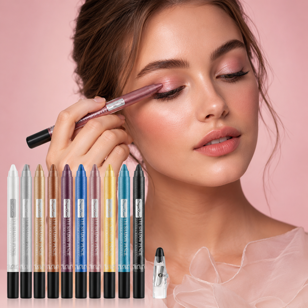 12-Piece Pearlescent Eye Shadow Stick Set